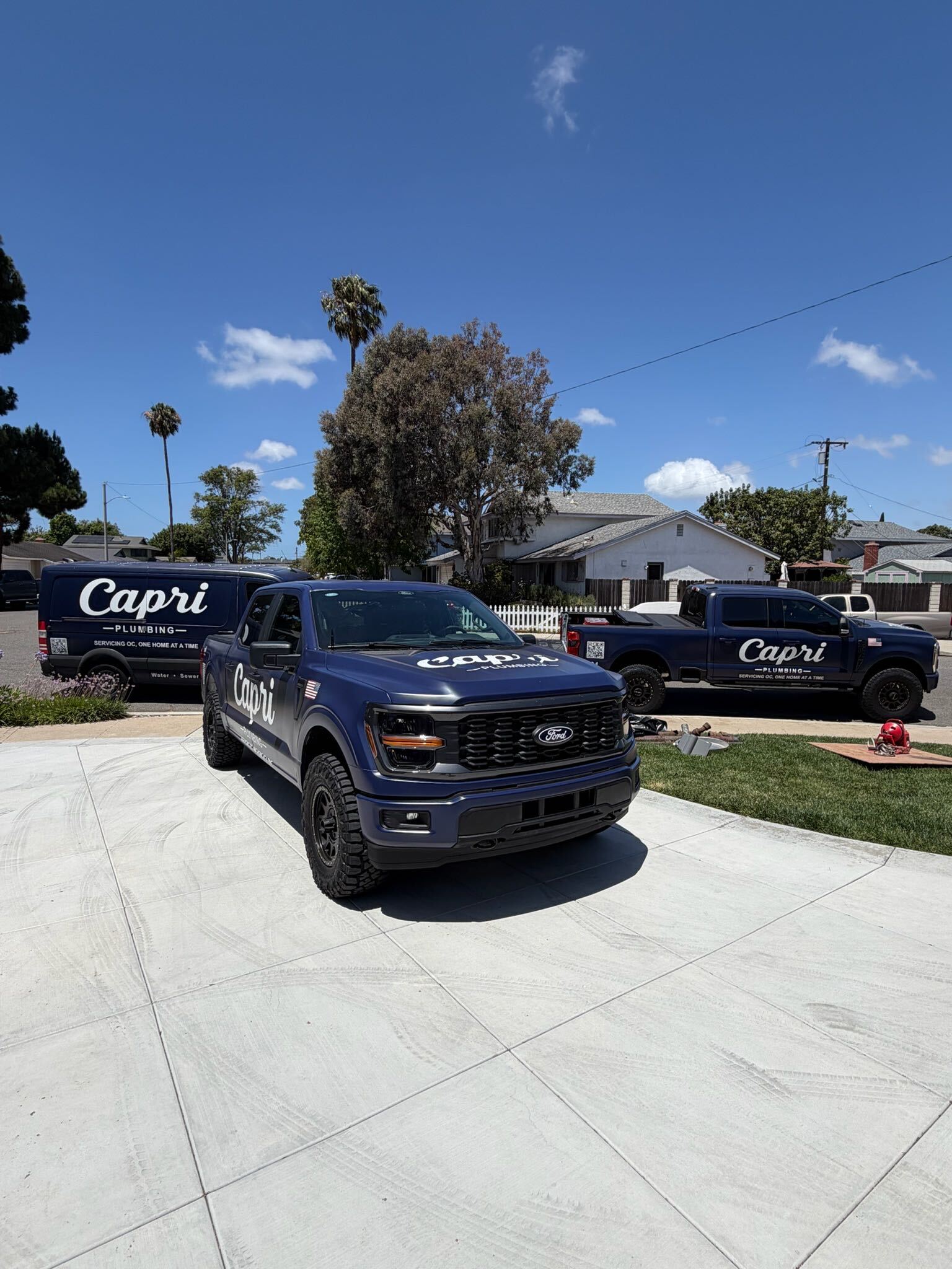 Capri Plumbing trucks