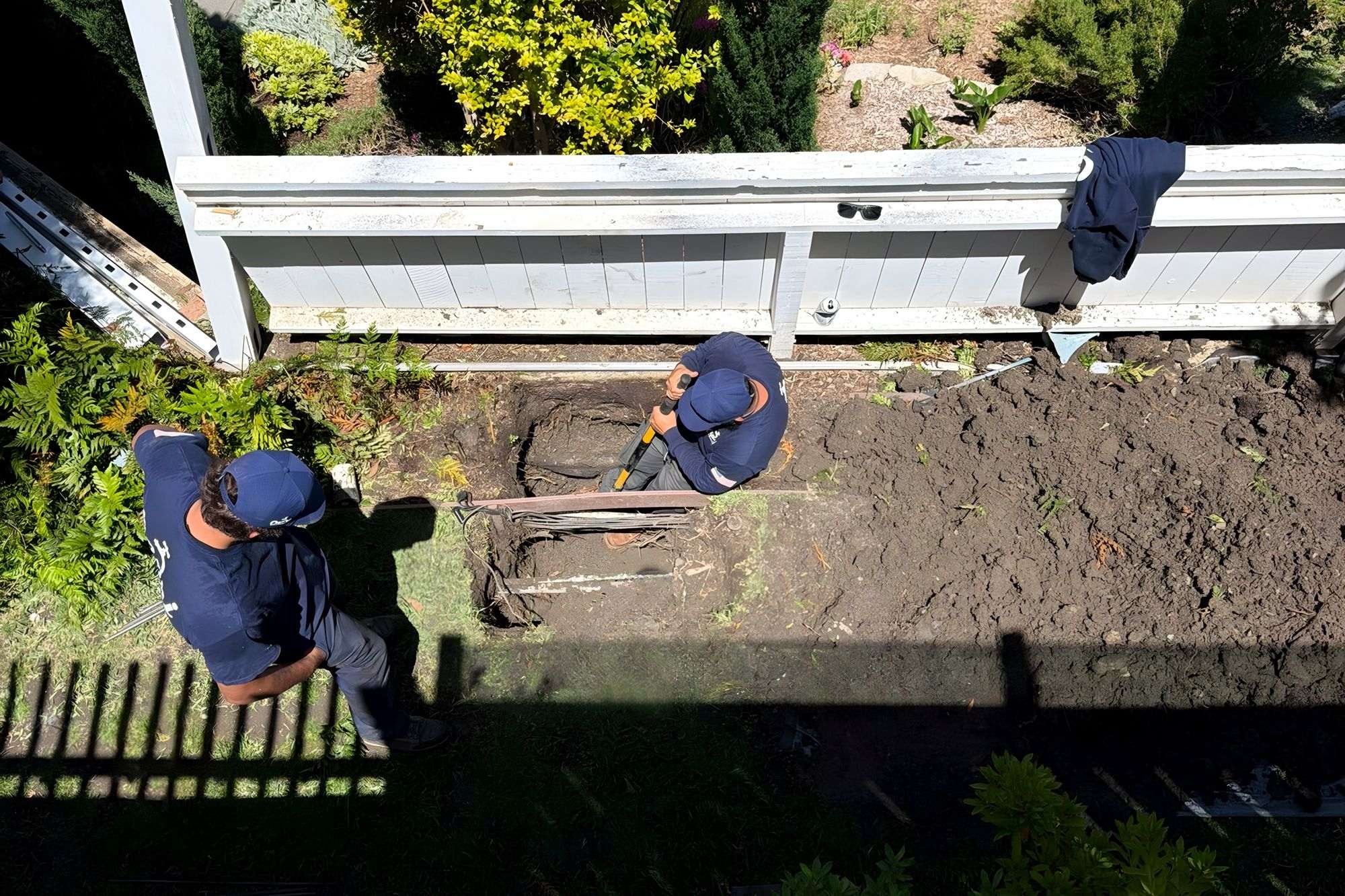 Capri Plumbing crew on site